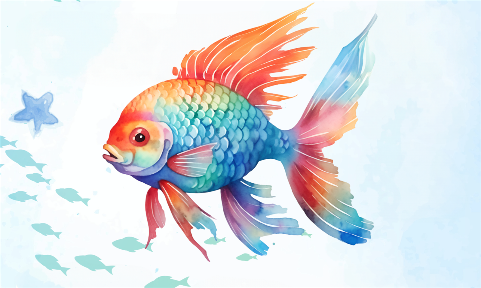Rainbow Fish graphic